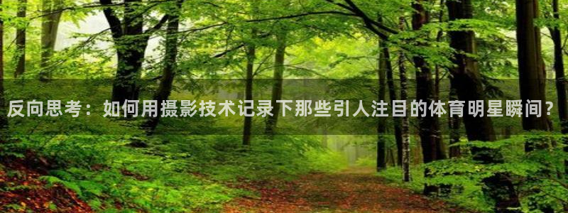 杏悦：反向思考：如何用摄影技术记录下那些引人注目的体育明星瞬间？