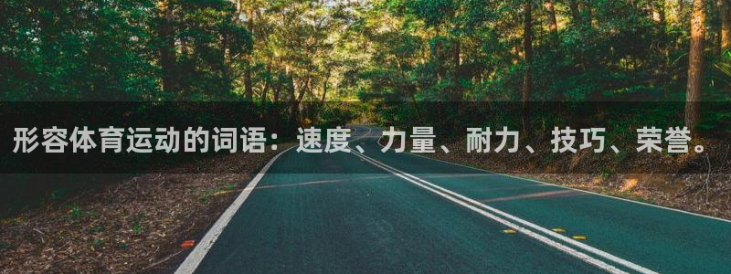 杏悦平台：形容体育运动的词语：速度、力量、耐力、技巧、荣誉。