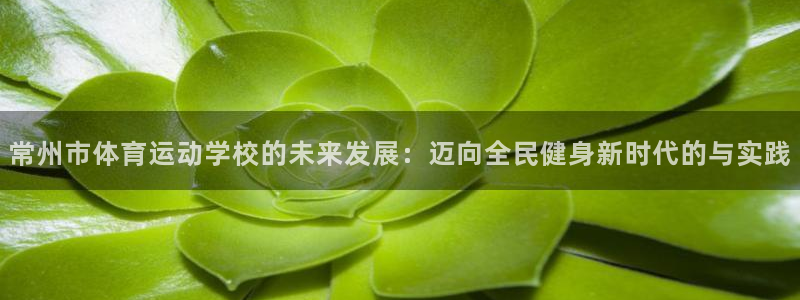 杏悦：常州市体育运动学校的未来发展：迈向全民健身新时代的与实践